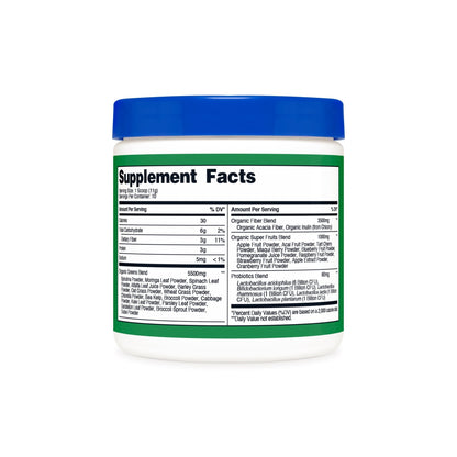 Nutricost Organic Super Greens Powder | 10 Servings | Superfood Drink Mix | Unflavored ~ 3.7oz/103g; Exp 04/2027