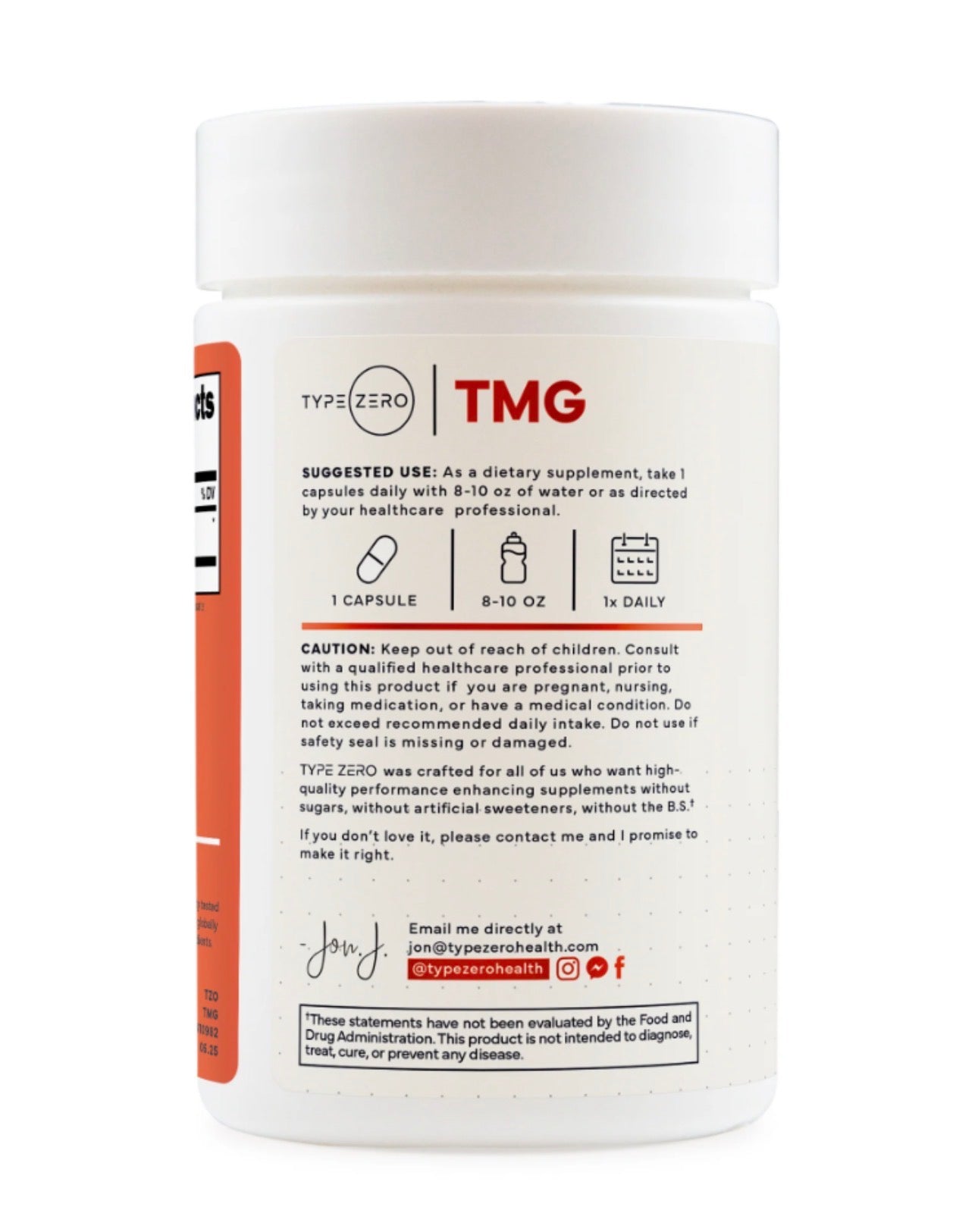 TypeZero TMG 750mg - Trimethylglycine | Betaine Anhydrous | Supports Detoxification | Promotes Healthy Liver Function & Normal Homocysteine Levels | 120 Capsules; Exp 07/2028