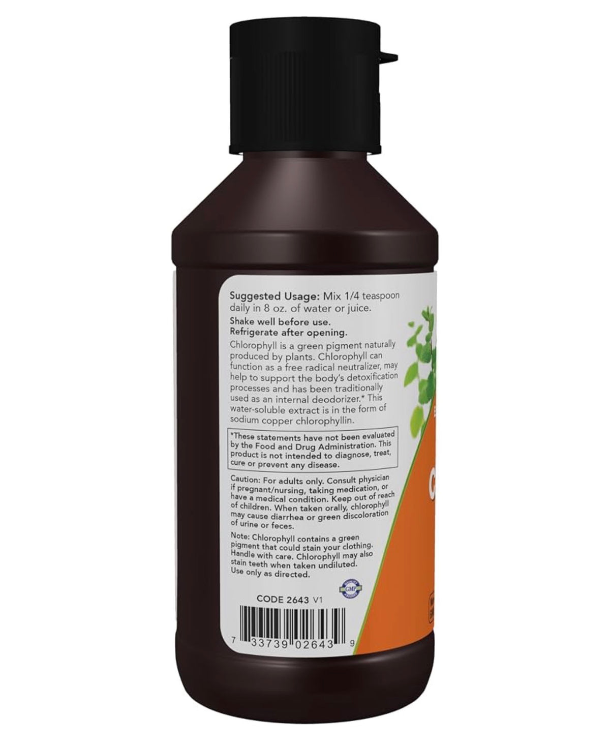 NOW Extra Strength Liquid Chlorophyll Concentrate | 94 Servings | 4X the Regular NOW Chlorophyll Liquid | Internal Deodorizer | Boosts Energy | Unflavored ~ 4oz/118ml; Exp 04/2028