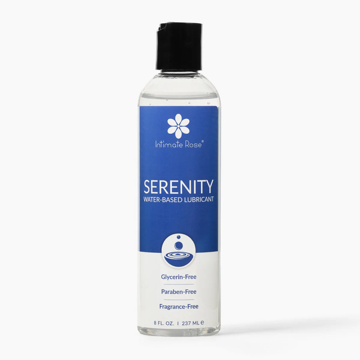 Intimate Rose Serenity Water-Based Personal Lubricant | Lube for Penile/Vaginal Application | Long Lasting & Non-Staining | 8 fl.oz/237ml; Exp 02/2029