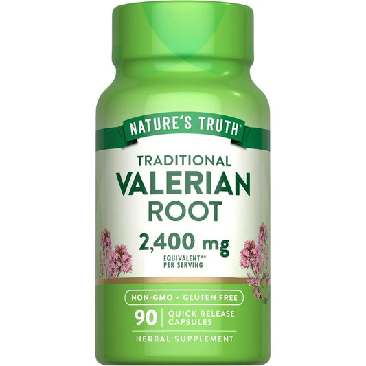 Nature's Truth Valerian Root 2400 mg | Traditionally Used to Support Relaxation and Calmness | 90 Capsules; Exp 05/2027