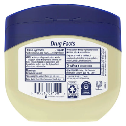 Vaseline Original Healing Jelly | Formerly Blue Seal| Skin Care For Dry Skin and Eczema Relief Original | 100% Pure Petroleum Jelly | 13oz (368g)