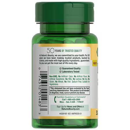Nature’s Bounty Vitamin K2 + D3 | 4000 IU Vit D3 + 100 mcg Vit K2 | Supports Healthy Artery Function & Strong Bones | 30 Capsules; Exp 12/2026