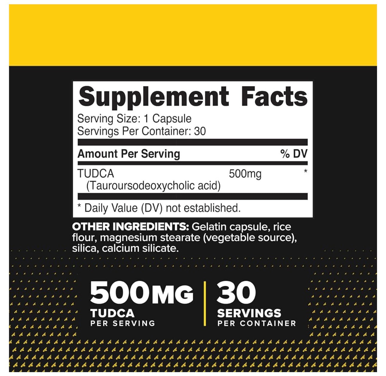 Primaforce TUDCA 500mg (Tauroursodeoxycholic Acid) | Digestive Support (Esp. for Fats), Promotes Healthy Liver & Kidney Function | Supports Brain, Cellular and Eye Health | Liver & Kidney Cleanse & Detox | 30 𝑪𝒂𝒑𝒔𝒖𝒍𝒆𝒔; Exp 07/2028