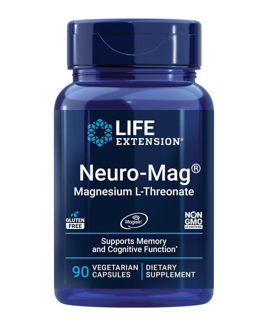 Life Extension Neuro-Mag Magnesium L-Threonate | Memory Health, Quick Thinking, Cognitive Health Support | 90 Vegetarian Capsules; Exp 03/2027