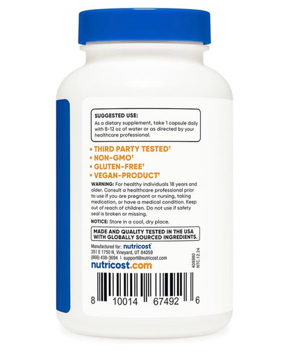 Nutricost Mushroom Complex - 10 Mushroom Blend | with Reishi, Turkey Tail, Maitake, Shiitake, Lion's Mane, Chaga & More | Supports Immune Health & Overall Vitality | 120 Capsules; Exp 06/2028