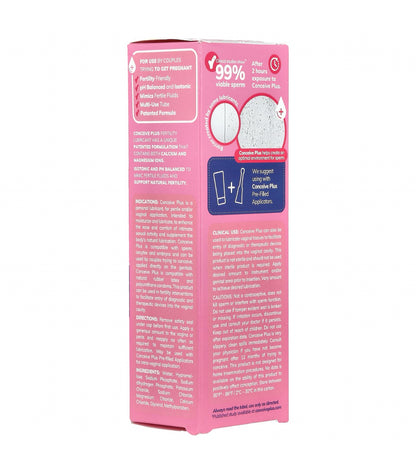 CONCEIVE PLUS Fertility Lubricant | Supports Sperm Viability | Fertility Friendly | For Use By Couples Trying To Get Pregnant | Mimics Fertile Fluids | 𝐌𝐮𝐥𝐭𝐢-𝐔𝐬𝐞 𝐓𝐮𝐛𝐞 - 𝟕𝟓𝐦𝐥; Exp 02/2028