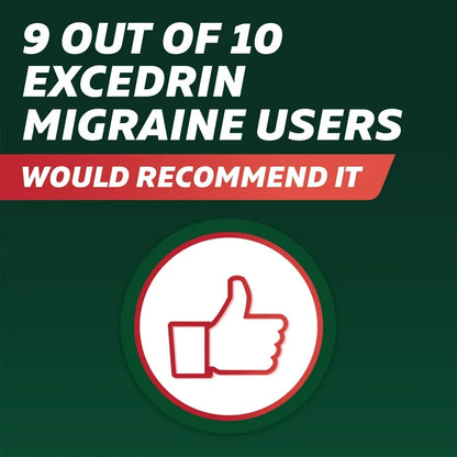 Excedrin Migraine Caplets for Migraine Headache Relief - 100 Caplets; Exp 10/2026