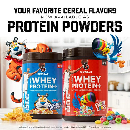 Six Star Elite Series 100% Whey Protein Plus | 30g Protein, 6.7g | Kellogg's Froot Loops Flavor ~ 1.8lbs/821g; Exp Jun/2026