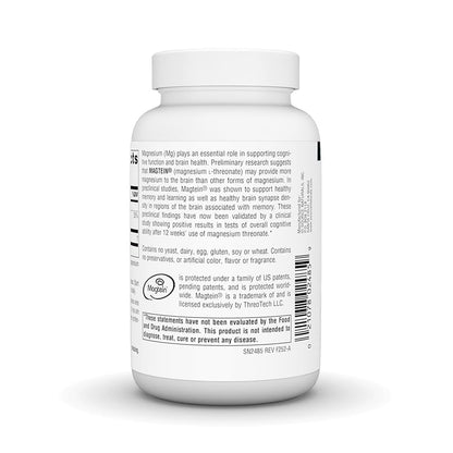 Source Naturals Magtein Magnesium L-Threonate 667mg | Supports Focus, Focus, Mood, Healthy Memory, Cognitive Function - 90 Capsules; Exp