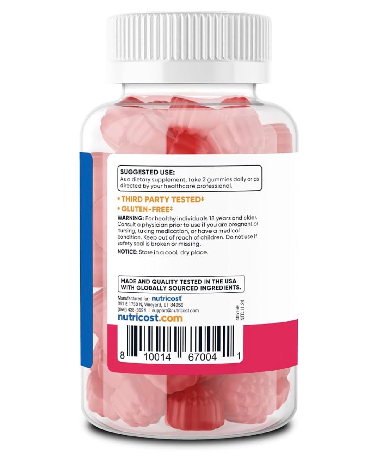 Nutricost Elderberry Extract Gummies With Vitamin C & Zinc | Supports Normal Immune Function | 90 Gummies; Exp 01/2029