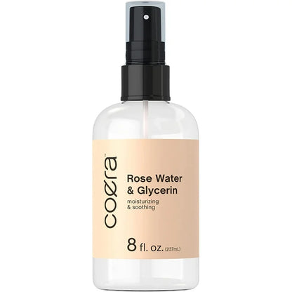 Coera Rose Water & Glycerin Spray for Face  | Facial Toner | Hydrating & Moisturizing for Skin and Hair | Free of Parabens, SLS & Preservatives | 237ml