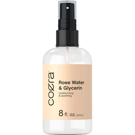 Coera Rose Water & Glycerin Spray for Face  | Facial Toner | Hydrating & Moisturizing for Skin and Hair | Free of Parabens, SLS & Preservatives | 237ml
