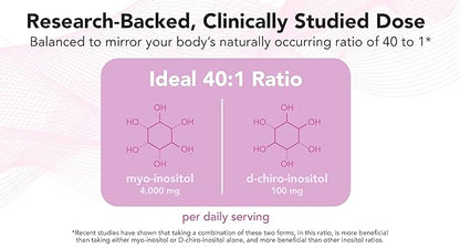 Theralogix Ovasitol Inositol Powder | Myo-Inositol & D-Chiro Inositol for Hormone Balance & Ovarian Function Support | 90-Day Supply, 180 Servings | 400g, Exp 11/2025