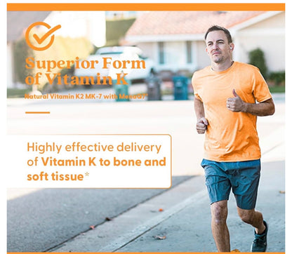 Doctor's Best Natural Vitamin K2 100 mcg (MK-7) | Tissue & Bone Health Support | 60 Capsules; Exp 09/2027