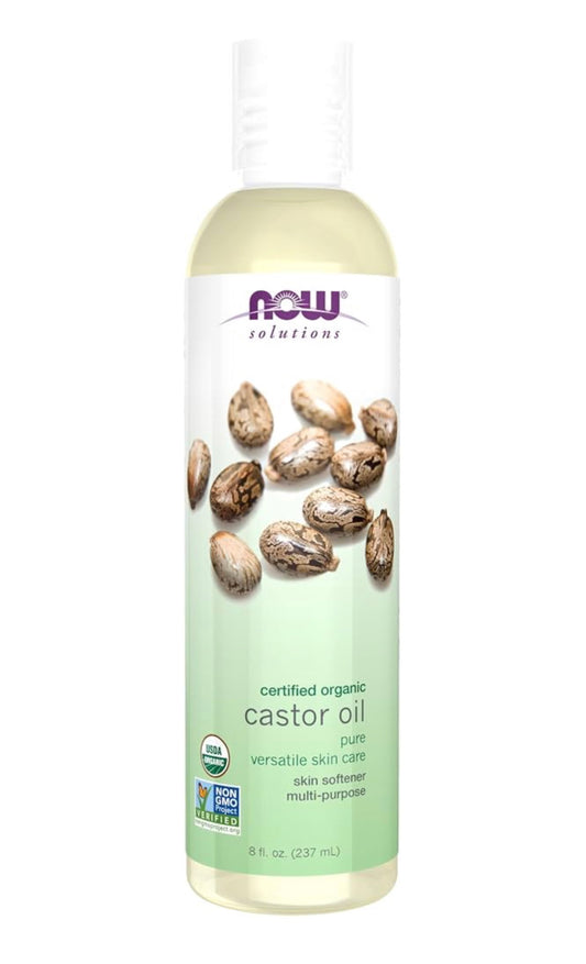 NOW 100% Pure Castor Oil | Versatile Skin Care & Skin Softener | 16oz/473ml; Exp 02/2029