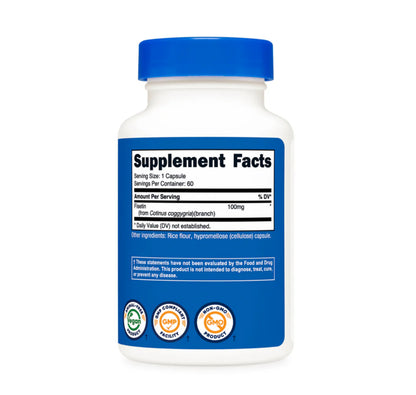 Nutricost Fisetin 100mg | Supports Healthy Aging | Supports Cellular Health & Boosts Cognitive Function | 60 Capsules; Exp 09/2027