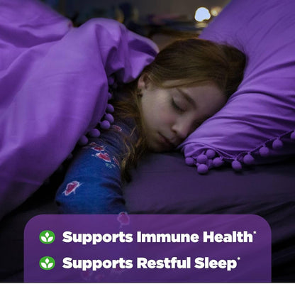 Natrol Kids Sleep+ Immune Health Gummies | 25 Servings | Supports Immune Health and Refreshing Sleep | Berry-Flavor, 50 Gummies Exp 04/2025