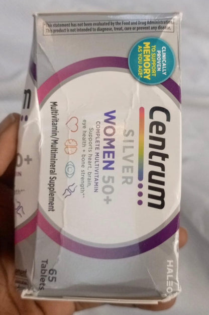 Centrum Silver Womens 50+ | Complete Multivitamin for Women Over 50 | 65 Tablets, Exp 02/2028 ❗️ROUGH PACK 👉🏽Check last picture