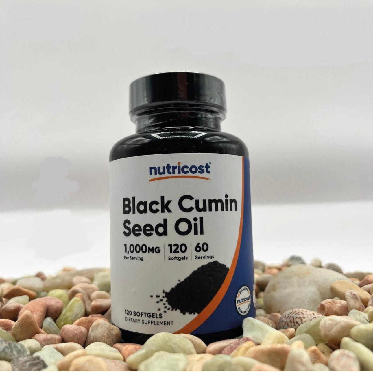 Nutricost Black Seed Oil 1000mg | Cumin Seed | Cold Pressed | Promotes Optimal Immune & Healthy Inflammatory Response | Source of Omega 3-6-9 | 60 Servings | 120 Softgels; Exp 11/2028