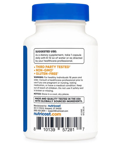 Nutricost Dihydromyricetin (DHM) 350mg | Supports Healthy Liver Function & Aids in Recovery After Hangovers (From Alcohol Drinking) | 90 Capsules; Exp 08/2028