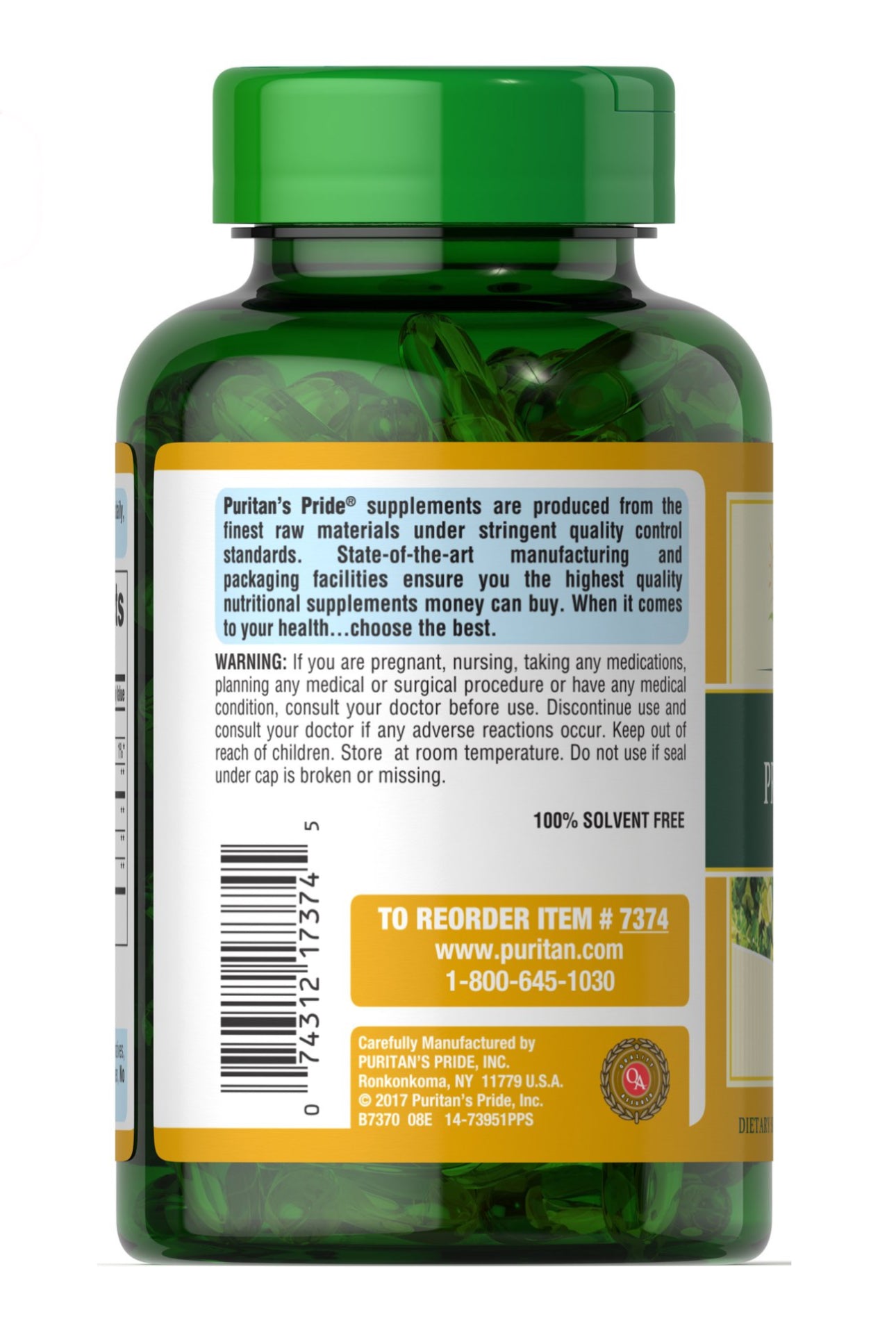 Puritans Pride Evening Primrose Oil 1000 mg | Similar to Efamol | Promotes Healthy Skin & Balanced Immune Response | 120 Softgels; Exp 07/2028