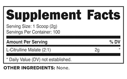 PrimaForce Pure L-Citrulline Malate 2g Powder | 100 Servings | Supports Protein Metabolism | Healthy Immune System Function | 7.1oz (200g); Exp 10/2028