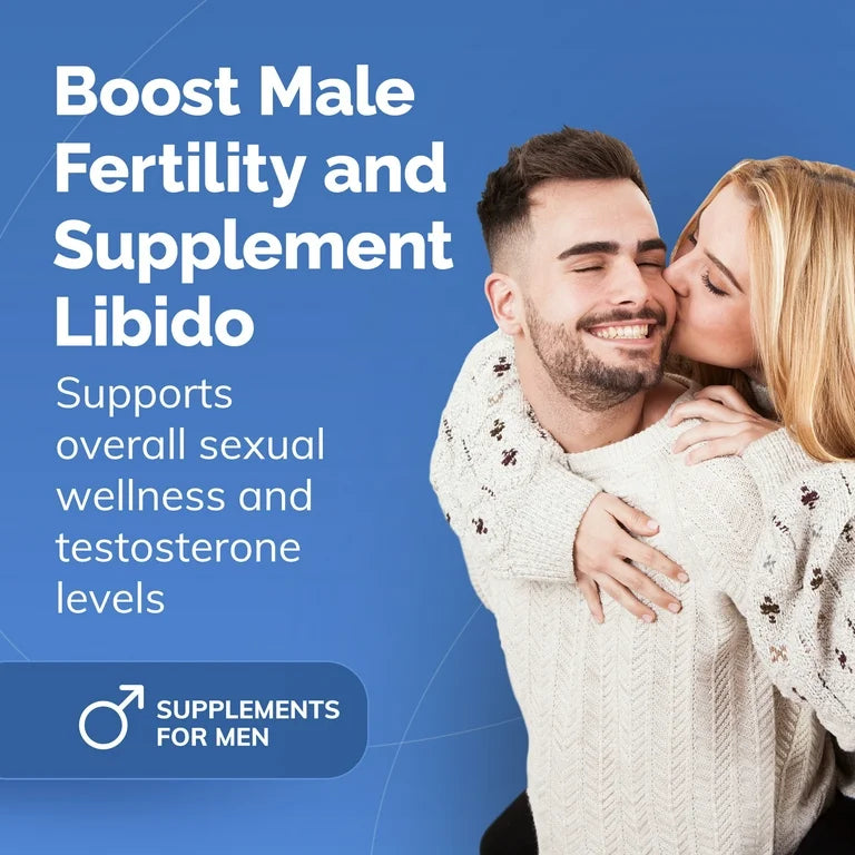 CONCEIVE PLUS Men's Fertility Support | for Healthy Sperm, Boosts Testosterone & Male Libido | Daily Fertility Multivitamin for Men | 60 Capsules; Exp 01/2028