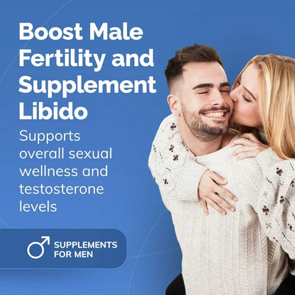CONCEIVE PLUS Men's Fertility Support | for Healthy Sperm, Boosts Testosterone & Male Libido | Daily Fertility Multivitamin for Men | 60 Capsules; Exp 01/2028
