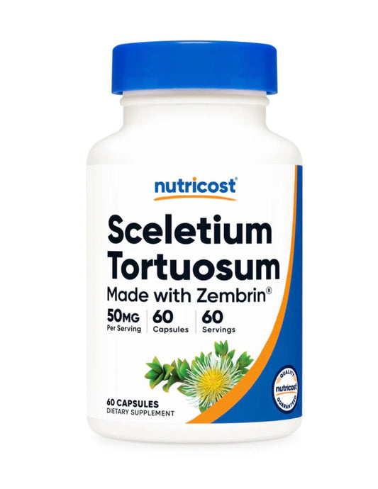 Nutricost Sceletium Tortuosum 50mg (Zembrin) | Stress & Mood Support | 60 Capsules; Exp 12/2028