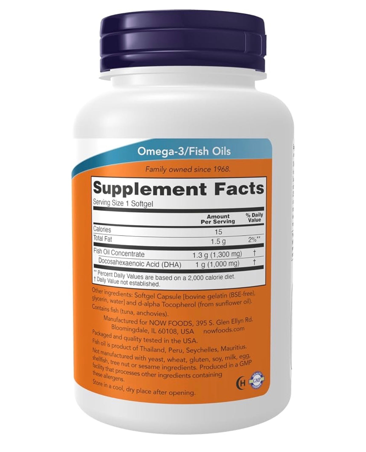 NOW Extra Strength DHA-1000 Fish Oil (Docosahexaenoic acid) | 1000 DHA per Softgel | Supports Brain Health | 90 Softgels; Exp 06/2029