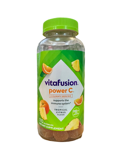 Vitafusion Power C Vitamin C Gummies | Immune Support | For Healthy Glowing Skin | Orange Flavored | 110 Gummies; Exp 11/2025