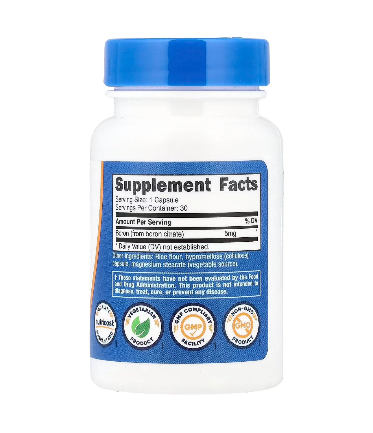 Nutricost Boron 5 mg | Boron Citrate | Supports Bone Strength and Structure | 30 Capsules; Exp 09/2027