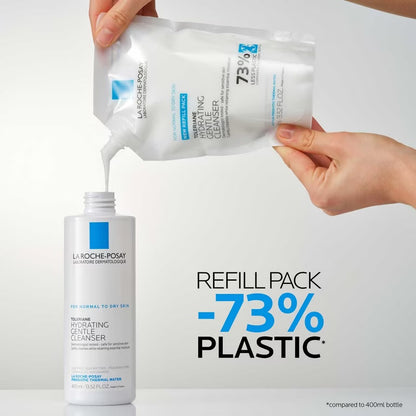 La Roche-Posay Toleriane Hydrating Gentle Facial Cleanser; 13.52fl.oz/400ml Refill Pack; Exp 01/2029