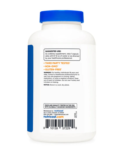 Nutricost L-Phenylalanine | Nervous System Support | Improves Mood & Decreases Stress Levels | Amino Acid | 180 Capsules; Exp 08/2027