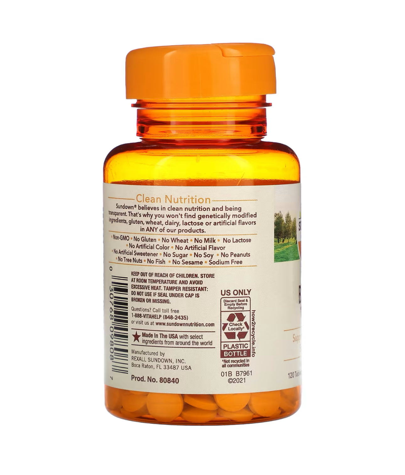 Sundown Biotin 1000mcg | Supports Healthy Hair, Skin and Nails | 120 Tablets, Exp 04/2027