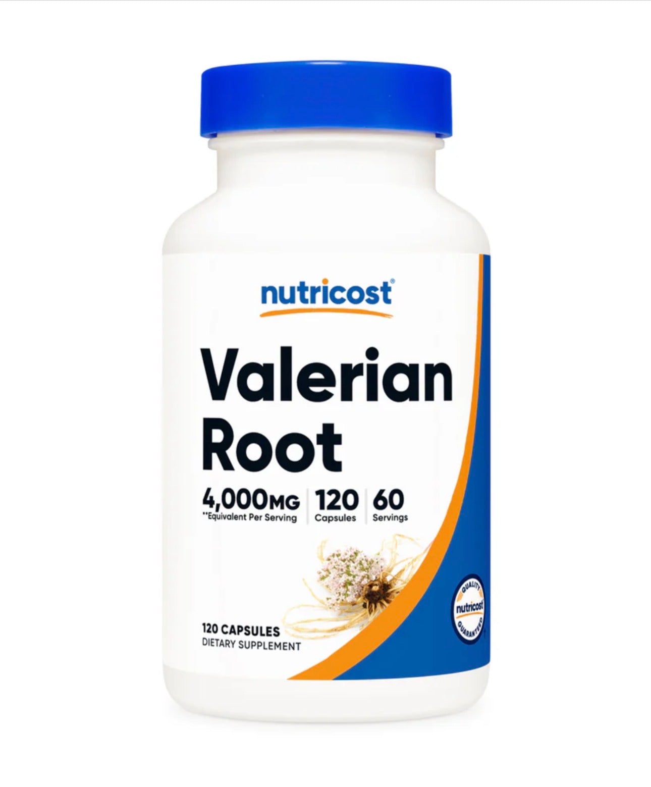 Nutricost Valerian Root 4000 mg | Traditionally Used to Support Relaxation and Calmness | 120 Capsules; Exp 10/2028