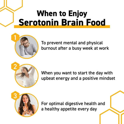 Serotonin Brain Food 1250mg L-Tryptophan & 400mg Rhodiola Rosea | Mood Support for Stress Relief | Neurotransmitter Support with Magnesium Glycinate & Zinc Glycinate | Non-Habit Forming | 75 Capsules; Exp 08/2026