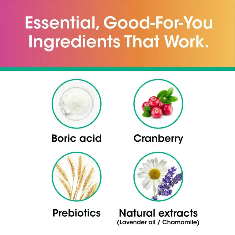 vH Essentials Feminine Foaming Wash with Boric Acid & Prebiotics | Odor Eliminating, pH-Balanced Daily Vagina Cleanser with Lavender & Chamomile | 5 fl.oz/148ml