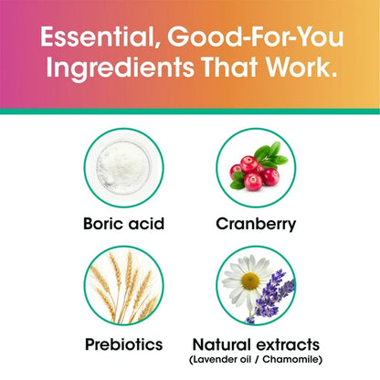 vH Essentials Feminine Foaming Wash with Boric Acid & Prebiotics | Odor Eliminating, pH-Balanced Daily Vagina Cleanser with Lavender & Chamomile | 5 fl.oz/148ml