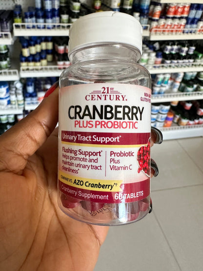 21st Century ® Cranberry Plus Probiotic 60 Tablets Exp 01/2027 - Ome's Beauty Mart