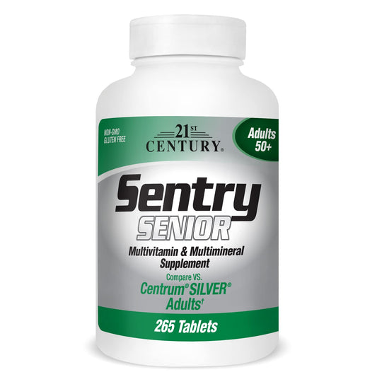 21st Century Sentry Senior Multivitamin & Multimineral Tablets | Similar to Centrum Silver Adults | 265 Tablets Exp 03/2027 - Ome's Beauty Mart