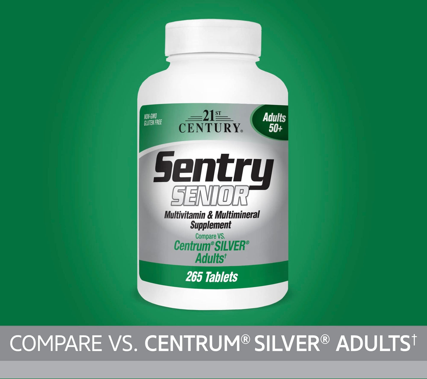 21st Century Sentry Senior Multivitamin & Multimineral Tablets | Similar to Centrum Silver Adults | 265 Tablets Exp 03/2027 - Ome's Beauty Mart