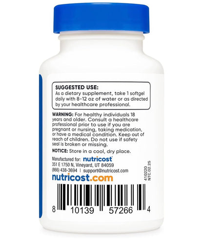 Nutricost Chlorophyll 50mg | Sodium Copper Chlorophyllin | Helps Reduce Body Odor | Promotes Detoxification | Antioxidant Support | 60 Softgels; Exp 10/2028
