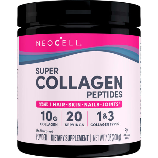 NeoCell Super Collagen Peptides|  Unflavored Powder | Collagen Type 1 & 3 | 7oz/200g Exp 05/2027 (New Look)