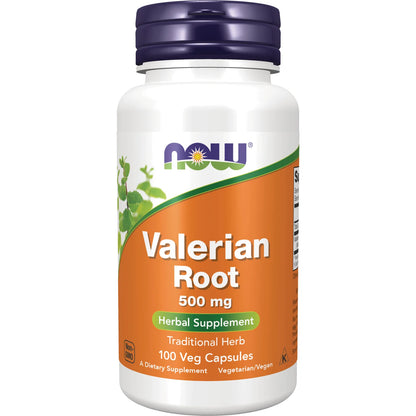 NOW Valerian Root 500mg | Promotes Healthy, Restorative Sleep | 100 Capsules; Exp 05/2030