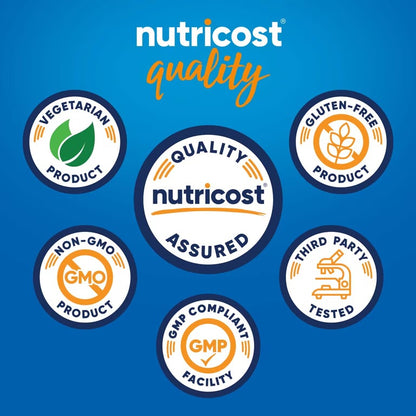 Nutricost Proteolytic Enzymes | Blend of 6 Digestive Enzymes - Protease, Amylase, Bromelain, Papain, Serratiopeptidase & Lipase | Speeds of Protein Digestion & Overall Digestive Health | 90 Capsules; Exp 03/2029