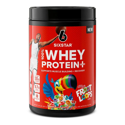 Six Star Elite Series 100% Whey Protein Plus | 30g Protein, 6.7g | Kellogg's Froot Loops Flavor ~ 1.8lbs/821g; Exp Jun/2026
