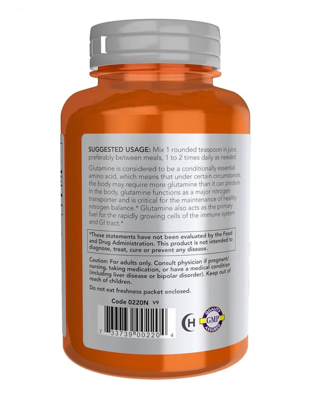 NOW Pure L-Glutamine Powder 5000g | Improves Gut Health | Nitrogen Transporter | 34 Servings | 6oz/170g; Exp 06/2031