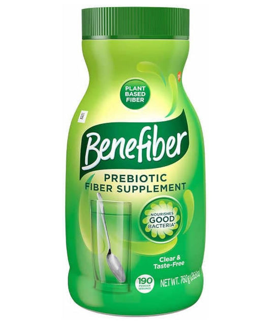 Benefiber Daily Prebiotic Fiber Powder | 190 Servings | Fibre Supplement For Adults & Kids From Age 6+| Nourishes Gut Bacteria | Unflavored, 26.8oz (760g); Exp 02/2026